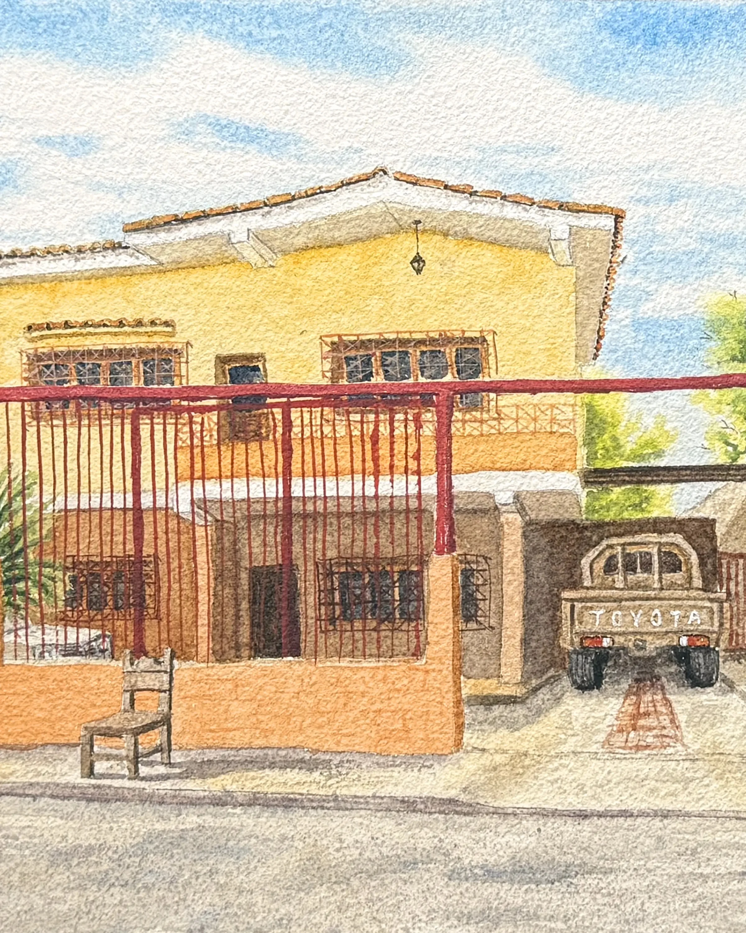 Portada de la acuarela — La casa de mis abuelos
